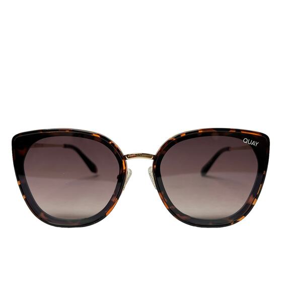 Quay Australia Flat Out Cat Eye Sunglasses Tortoise Brown main image 5